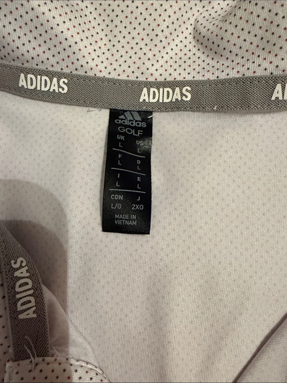 adidas Men’s Light Lavender Golf Polo with Gray Logo ⛳️